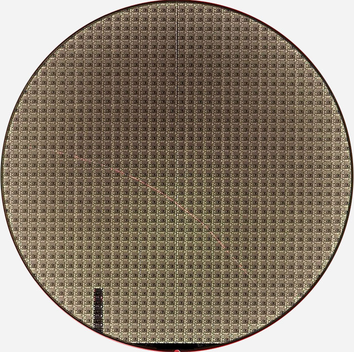 SCRATCH By MACHINE - Semiconductor Wafer Macro Defect Image - 2