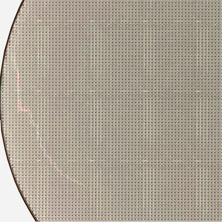 SCRATCH By HUMAN - Semiconductor Wafer Macro Defect Image - 1