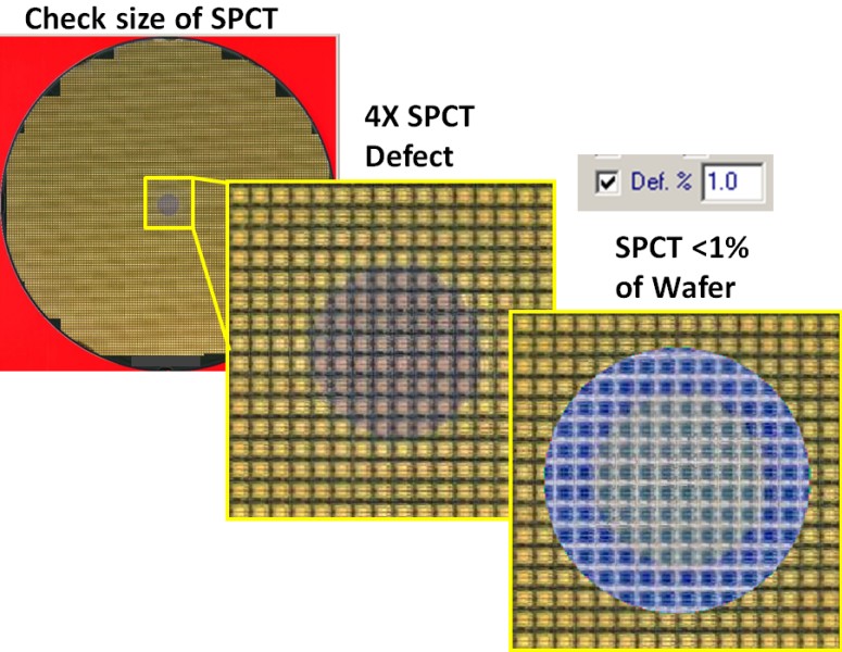 SPIN DEFECT CENTER - Semiconductor Wafer Macro Defect Image - 3