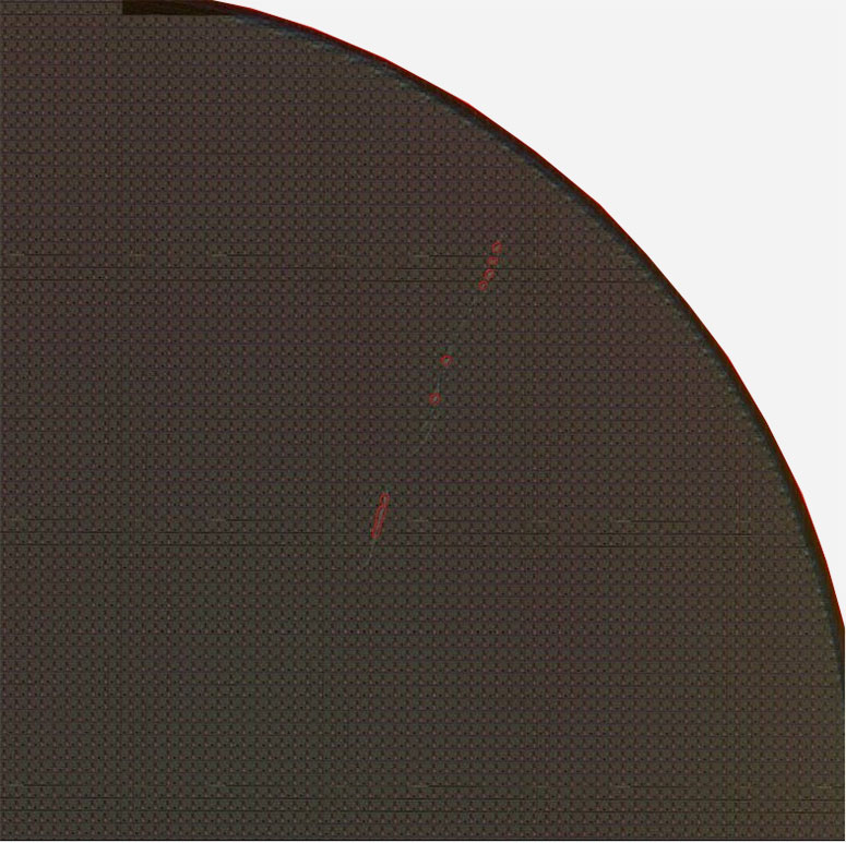 SCRATCH By HUMAN - Semiconductor Wafer Macro Defect Image - 3